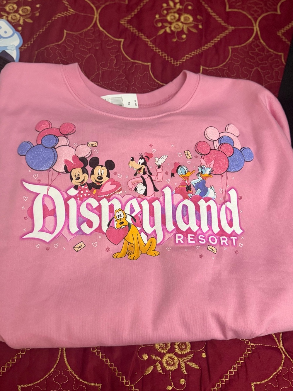 Pink Kids Sweatshirt - Minnie, Mickey & Friends